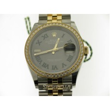 Rolex Datejust 36mm ref. 126283RBR-0021 Jubilee acciaio oro giallo 18kt Wimbledon nuovo